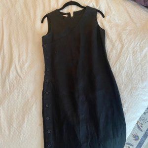 Talbots Black Linen Dress